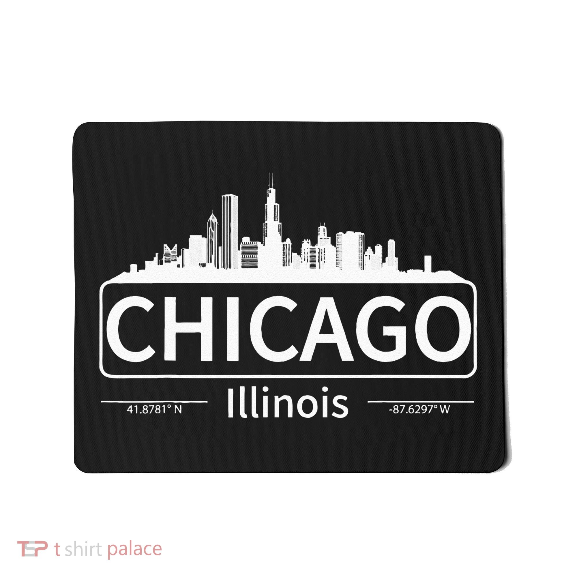 Chicago Illinois Skyline Travel To Chicago Love Mousepad
