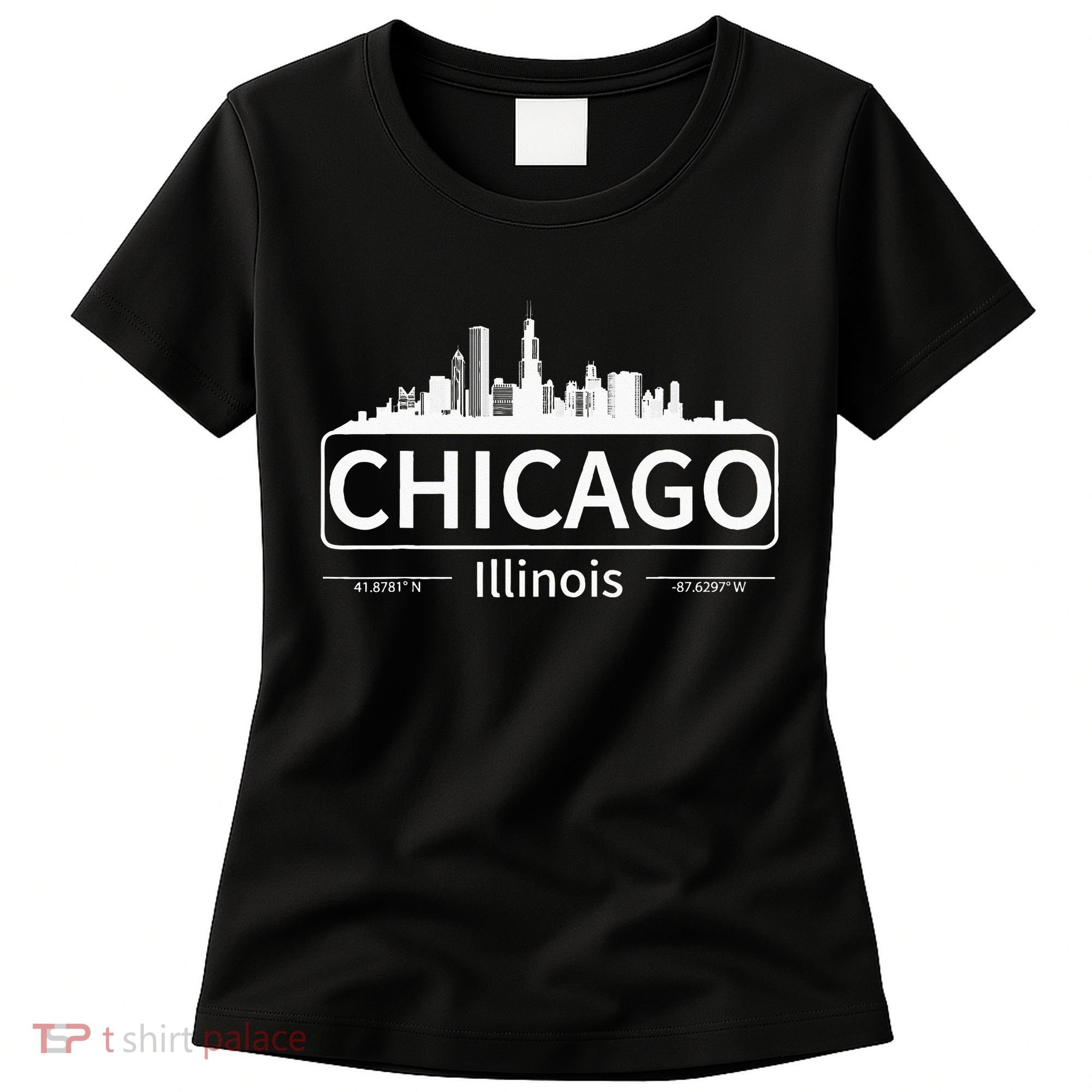 Chicago Illinois Skyline Travel To Chicago Love Women's T-Shirt