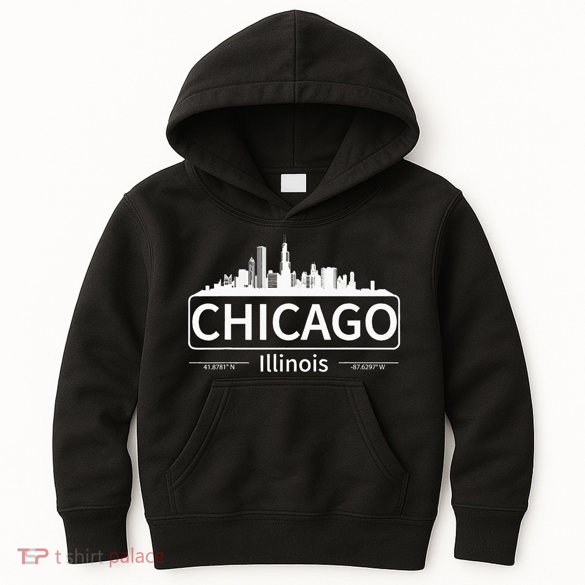Chicago Illinois Skyline Travel To Chicago Love Kids Hoodie