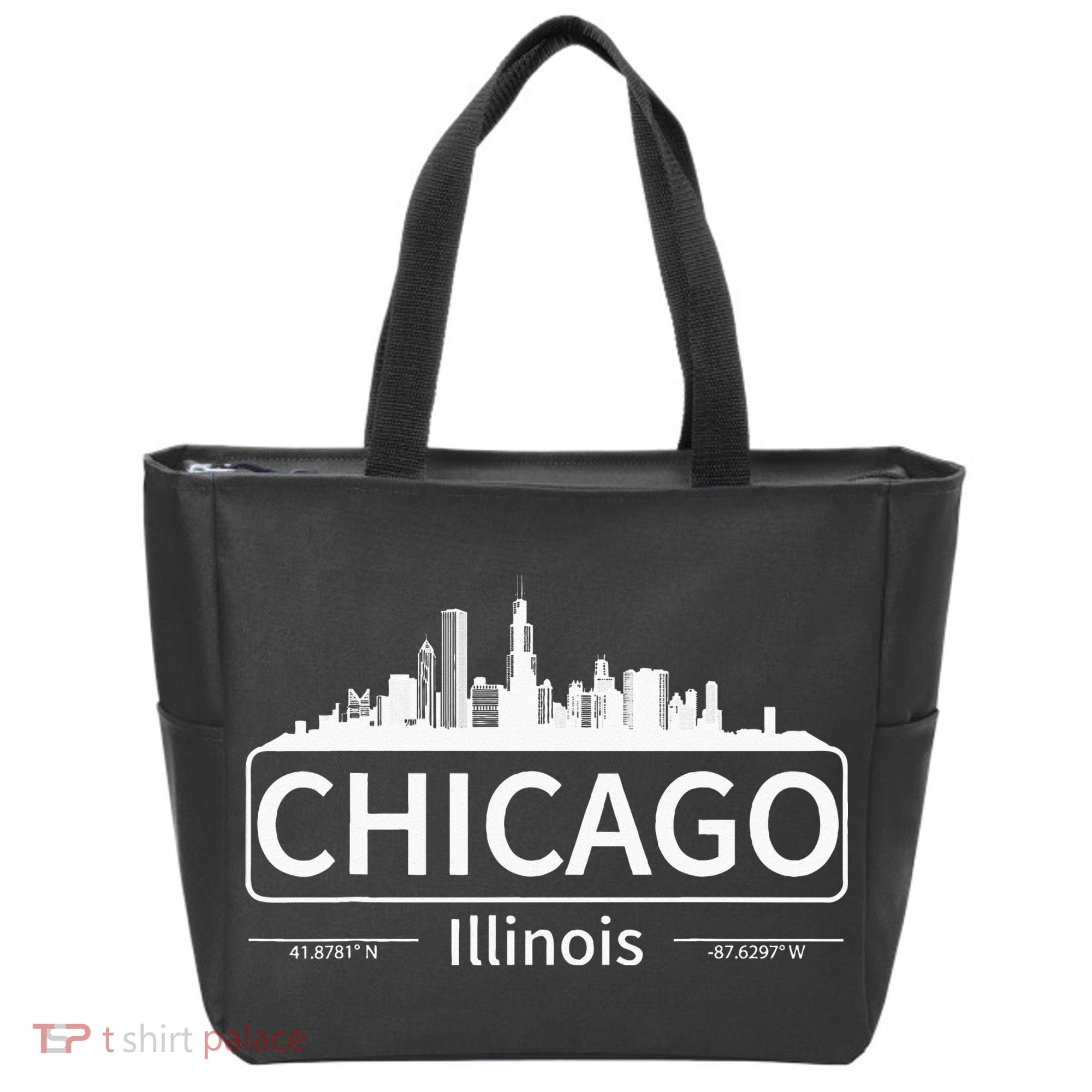 Chicago Illinois Skyline Travel To Chicago Love Tote Bag