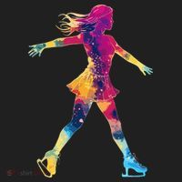 Cute Ice Skating Skater Figure Skating Women's Sweatshirt thumb 2