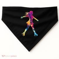 Cute Ice Skating Skater Figure Skating USA-Made Doggie Bandana thumb 0