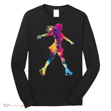 Cute Ice Skating Skater Figure Skating Long Sleeve Shirt