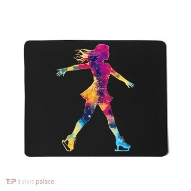 Cute Ice Skating Skater Figure Skating Mousepad