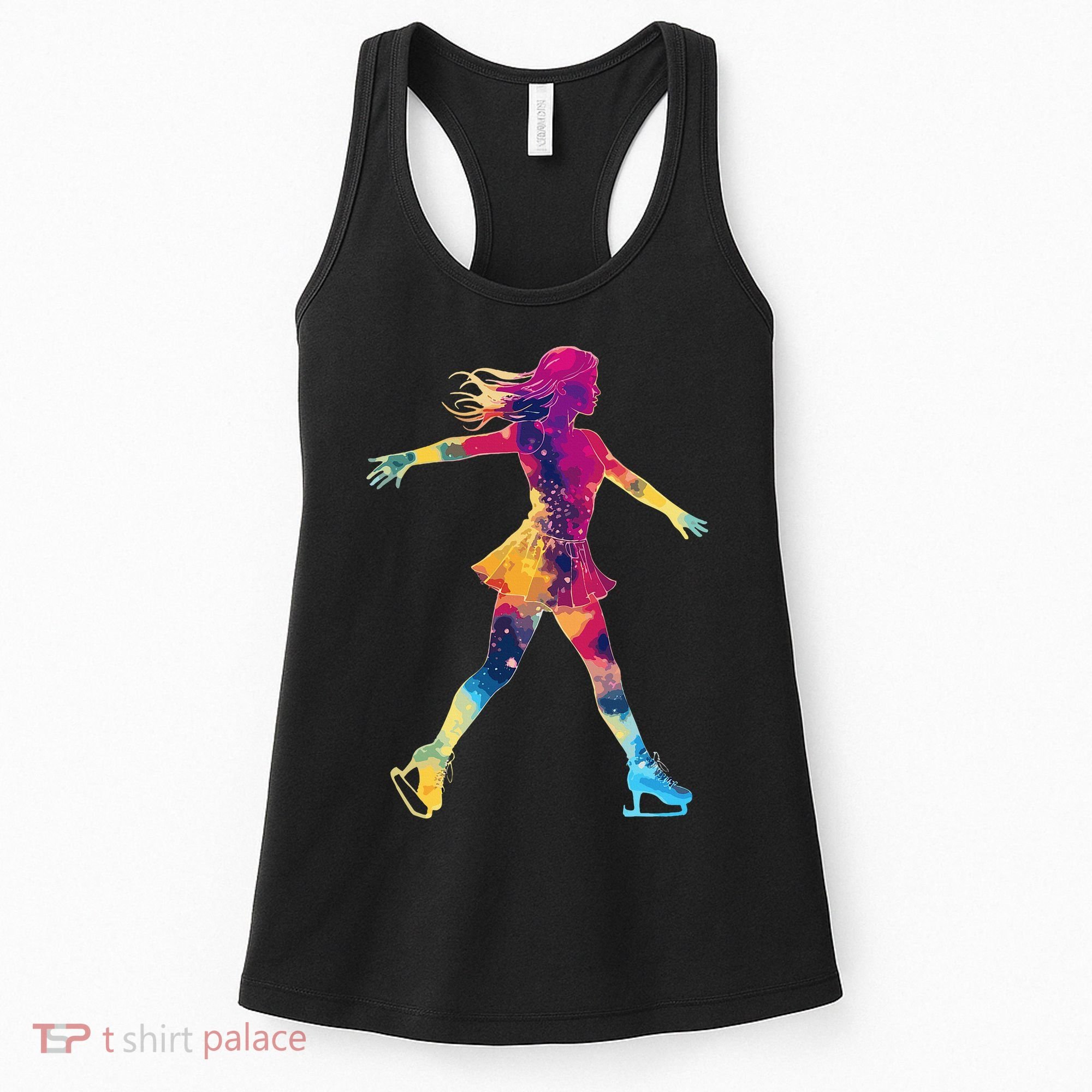 Cute Ice Skating Skater Figure Skating Women's Tank Top