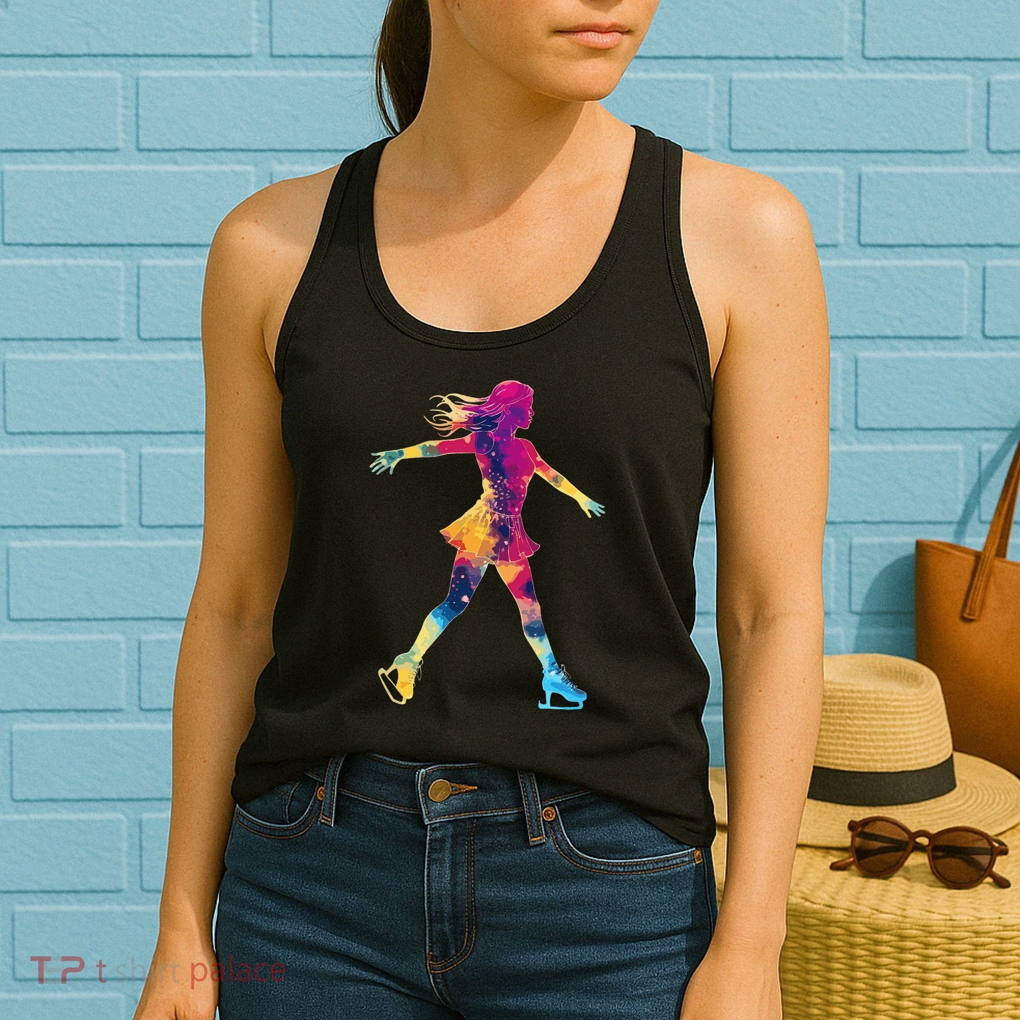 Cute Ice Skating Skater Figure Skating Women's Tank Top