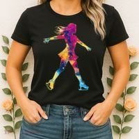 Cute Ice Skating Skater Figure Skating Women's T-Shirt thumb 2