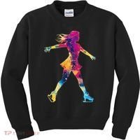 Cute Ice Skating Skater Figure Skating Kids Sweatshirt thumb 0