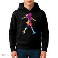 Cute Ice Skating Skater Figure Skating Kids Hoodie thumb 4
