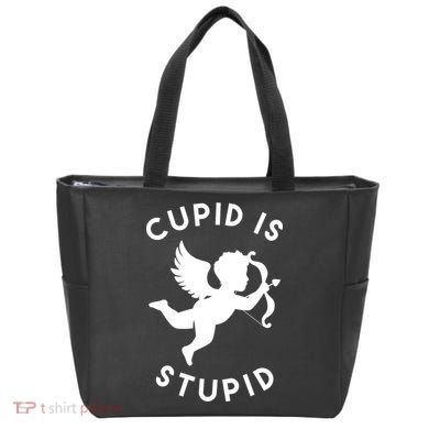 Cupid Is Stupid Anti Valentine Tote Bag