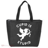 Cupid Is Stupid Anti Valentine Tote Bag thumb 0