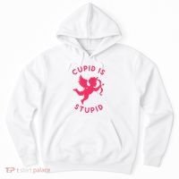 Cupid Is Stupid Anti Valentine Hoodie thumb 0