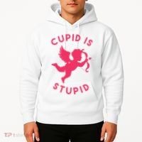 Cupid Is Stupid Anti Valentine Hoodie thumb 2