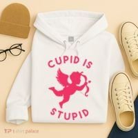 Cupid Is Stupid Anti Valentine Hoodie thumb 4