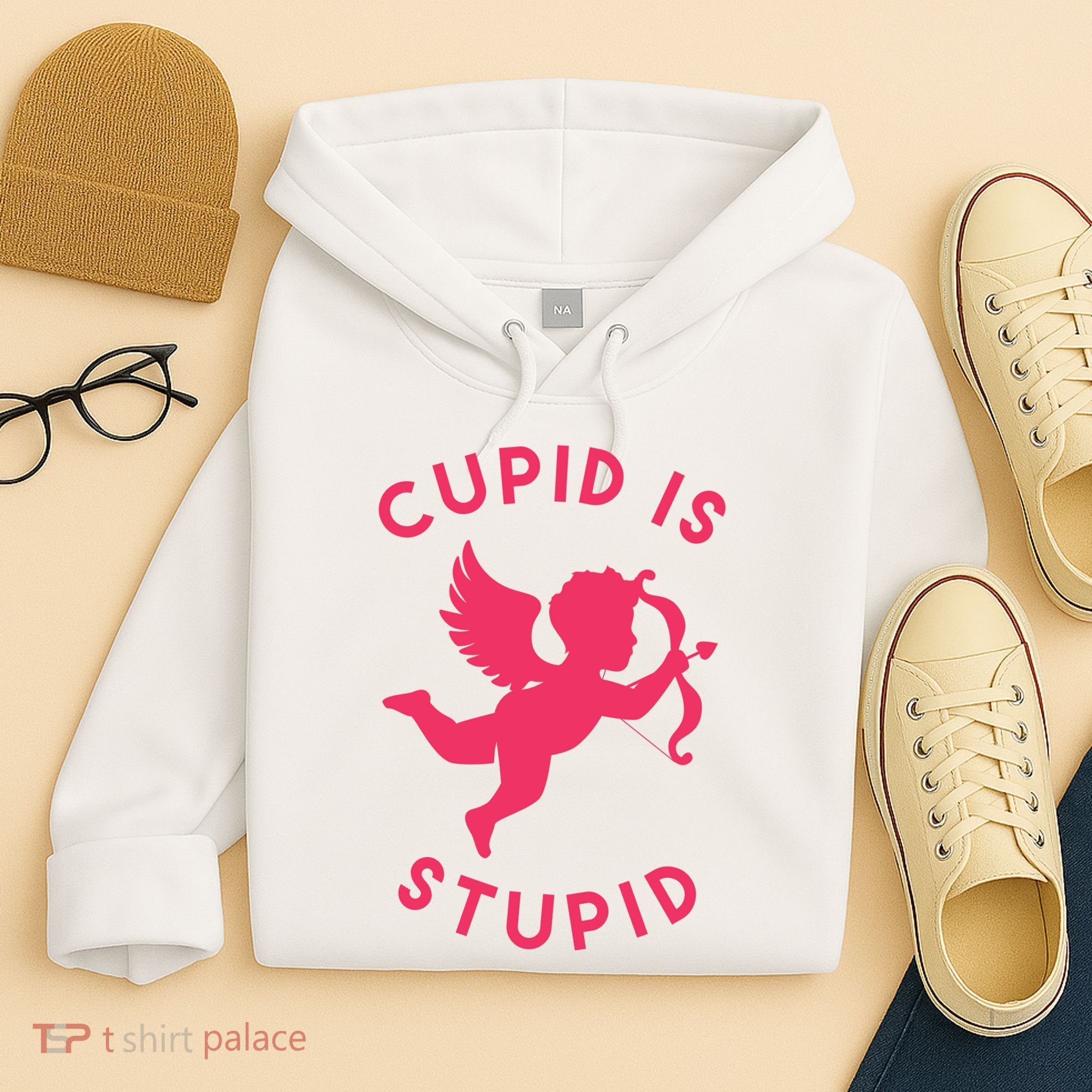 Cupid Is Stupid Anti Valentine Hoodie