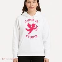Cupid Is Stupid Anti Valentine Hoodie thumb 5