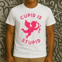 Cupid Is Stupid Anti Valentine T-Shirt thumb 3