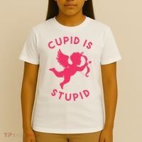 Cupid Is Stupid Anti Valentine T-Shirt thumb 4