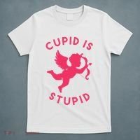 Cupid Is Stupid Anti Valentine T-Shirt thumb 5