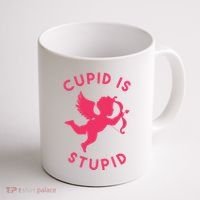 Cupid Is Stupid Anti Valentine Coffee Mug thumb 1