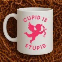 Cupid Is Stupid Anti Valentine Coffee Mug thumb 2
