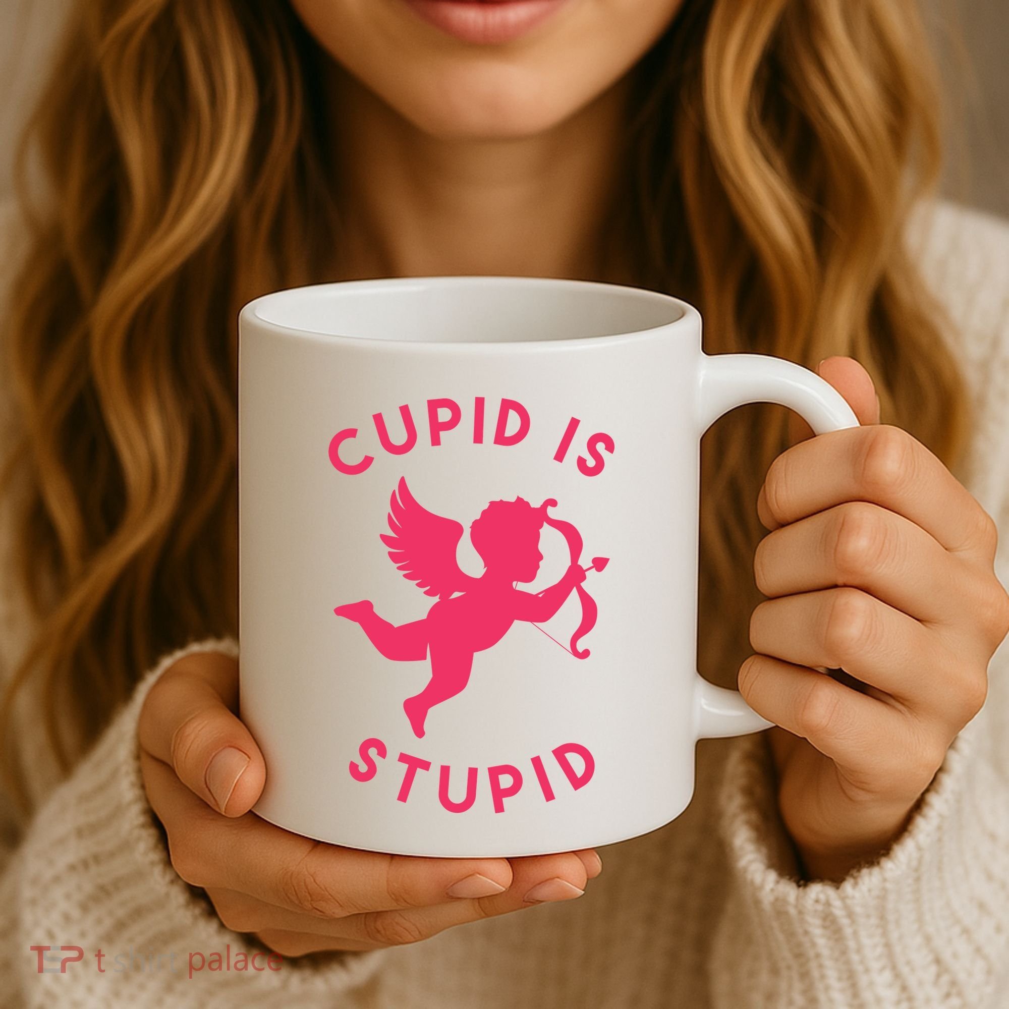 Cupid Is Stupid Anti Valentine Coffee Mug