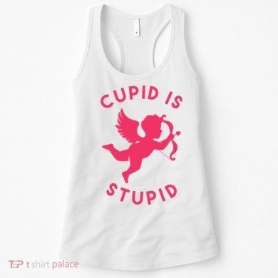 Cupid Is Stupid Anti Valentine Women's Tank Top