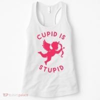 Cupid Is Stupid Anti Valentine Women's Tank Top thumb 0