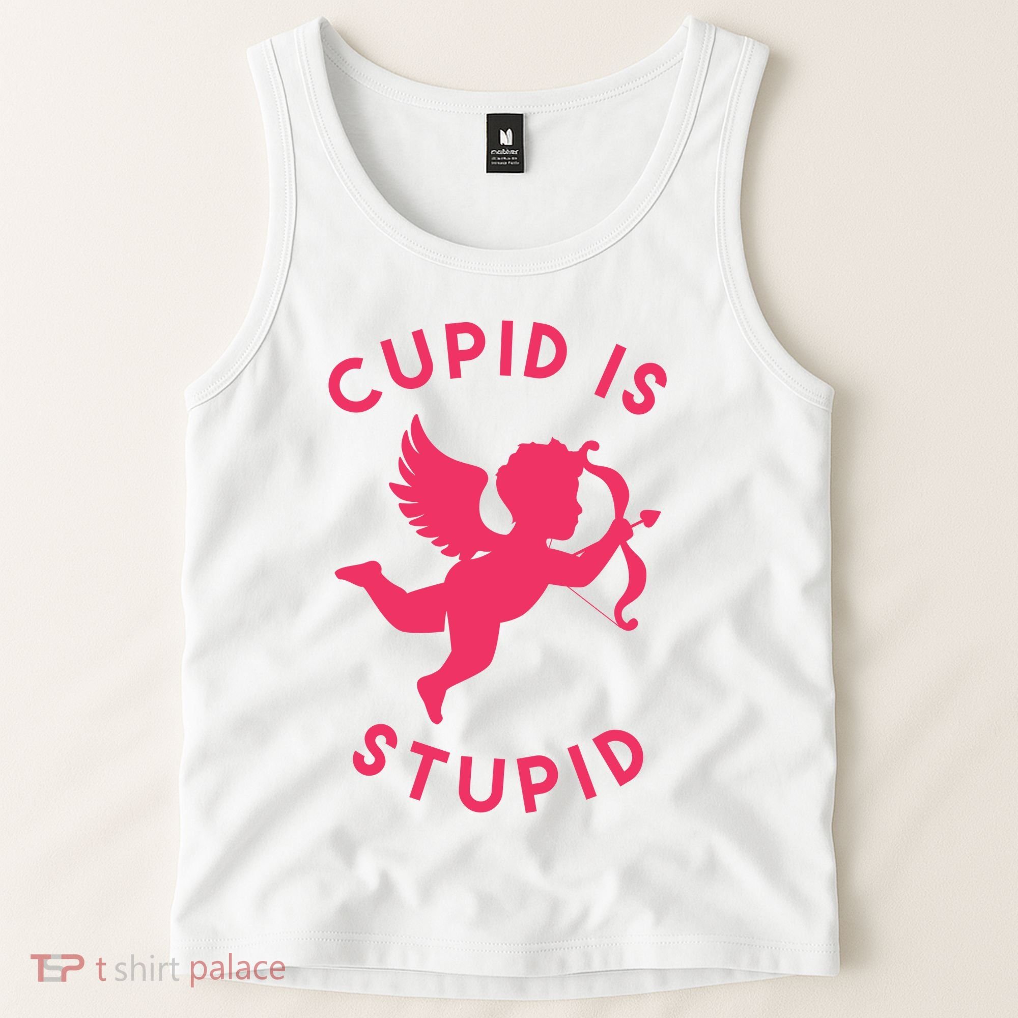 Cupid Is Stupid Anti Valentine Tank Top