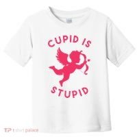 Cupid Is Stupid Anti Valentine Toddler T-Shirt thumb 0