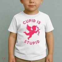 Cupid Is Stupid Anti Valentine Toddler T-Shirt thumb 2