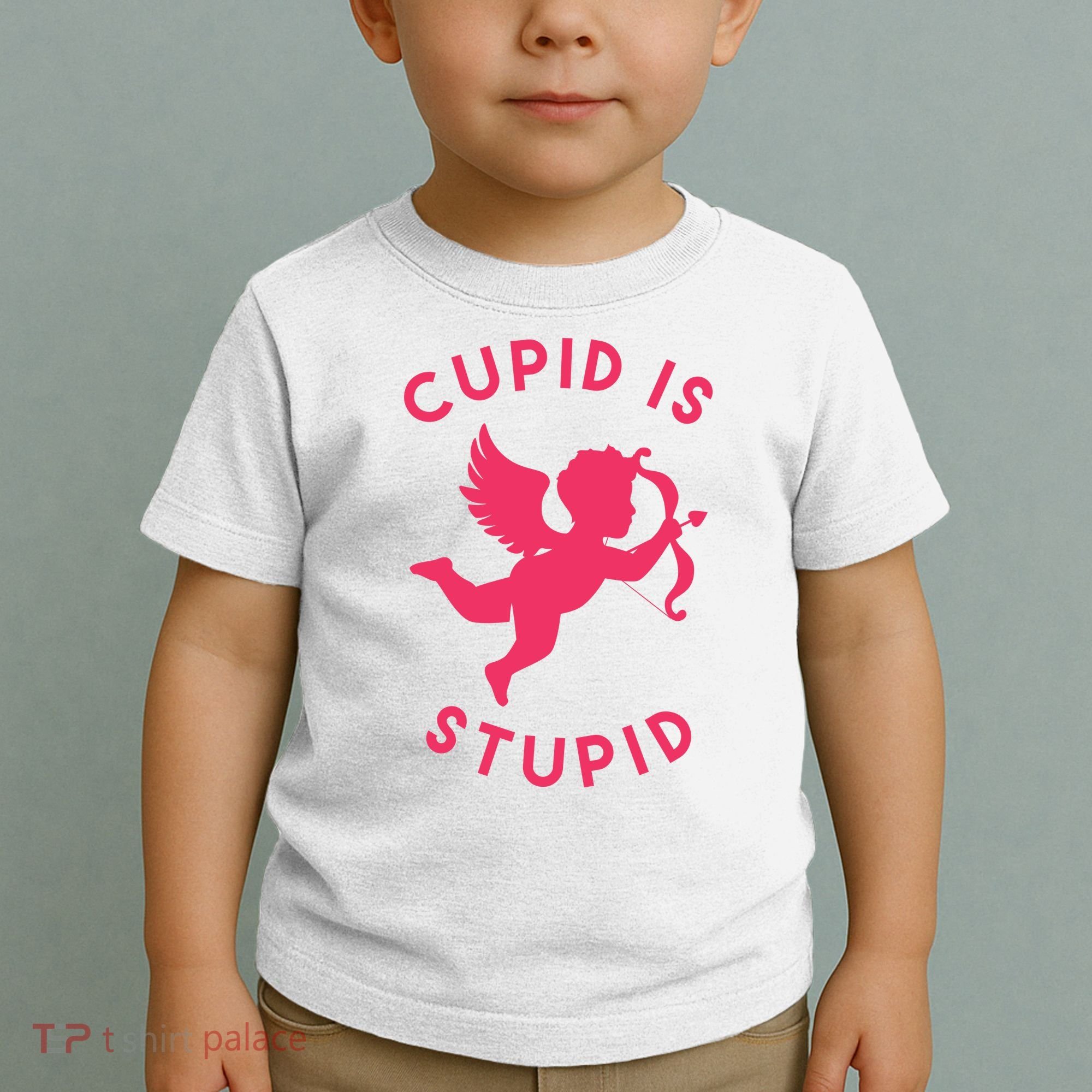 Cupid Is Stupid Anti Valentine Toddler T-Shirt