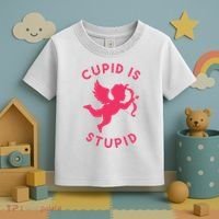 Cupid Is Stupid Anti Valentine Toddler T-Shirt thumb 3