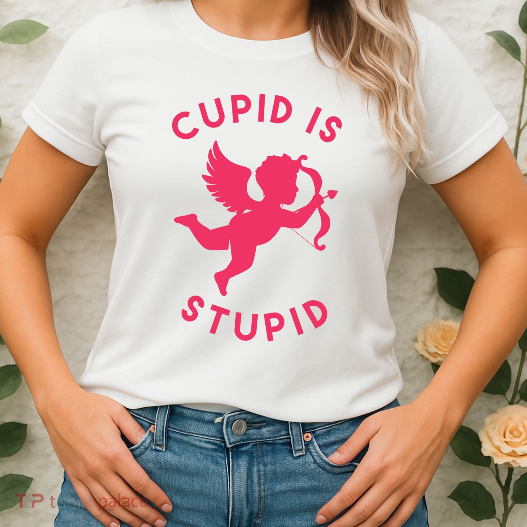 Cupid Is Stupid Anti Valentine Women's T-Shirt