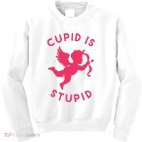 Cupid Is Stupid Anti Valentine Kids Sweatshirt thumb 0