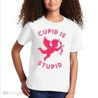 Cupid Is Stupid Anti Valentine Kids T-Shirt thumb 2