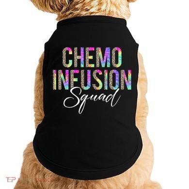 Chemo Infusion Squad Leopard Tie Dye Chemo Infusion Nurse Doggie Tank