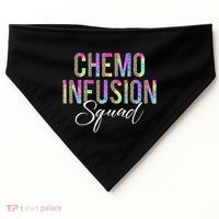 Chemo Infusion Squad Leopard Tie Dye Chemo Infusion Nurse USA-Made Doggie Bandana thumb 0