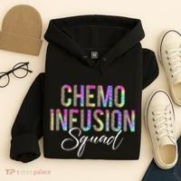 Chemo Infusion Squad Leopard Tie Dye Chemo Infusion Nurse Hoodie thumb 4