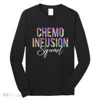 Chemo Infusion Squad Leopard Tie Dye Chemo Infusion Nurse Long Sleeve Shirt thumb 0