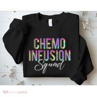 Chemo Infusion Squad Leopard Tie Dye Chemo Infusion Nurse Sweatshirt thumb 2