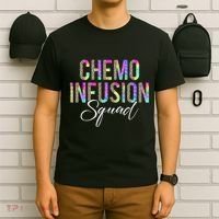 Chemo Infusion Squad Leopard Tie Dye Chemo Infusion Nurse T-Shirt thumb 6