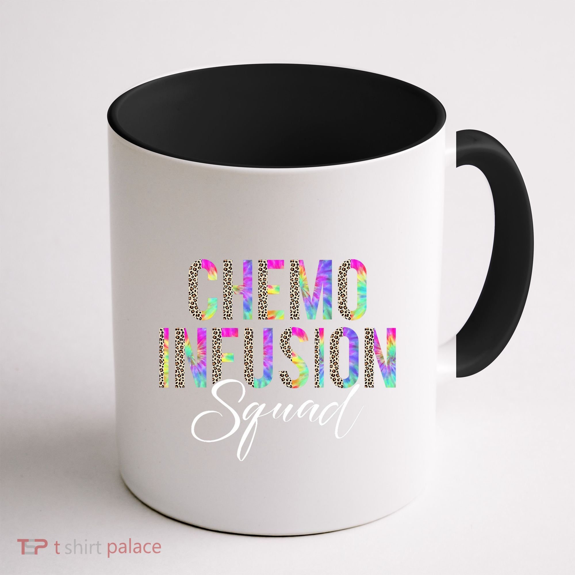 Chemo Infusion Squad Leopard Tie Dye Chemo Infusion Nurse Coffee Mug