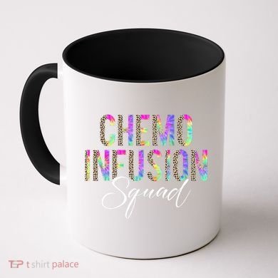 Chemo Infusion Squad Leopard Tie Dye Chemo Infusion Nurse Coffee Mug