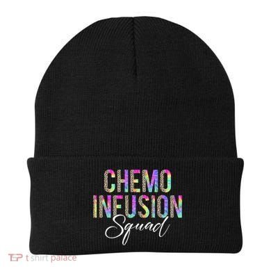 Chemo Infusion Squad Leopard Tie Dye Chemo Infusion Nurse Beanie