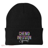 Chemo Infusion Squad Leopard Tie Dye Chemo Infusion Nurse Beanie thumb 0