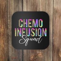Chemo Infusion Squad Leopard Tie Dye Chemo Infusion Nurse Coaster thumb 0