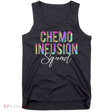Chemo Infusion Squad Leopard Tie Dye Chemo Infusion Nurse Tank Top