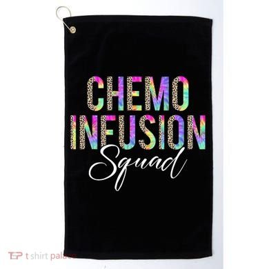 Chemo Infusion Squad Leopard Tie Dye Chemo Infusion Nurse Golf Towel