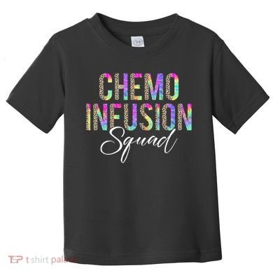 Chemo Infusion Squad Leopard Tie Dye Chemo Infusion Nurse Toddler T-Shirt